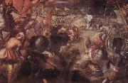 Jacopo Tintoretto Die Schlacht am Taro oil